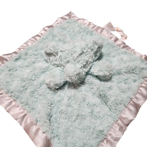 Cloud Island Plush Baby Blanket With Satin Trim & Toy Attachment - Picture 1 of 3